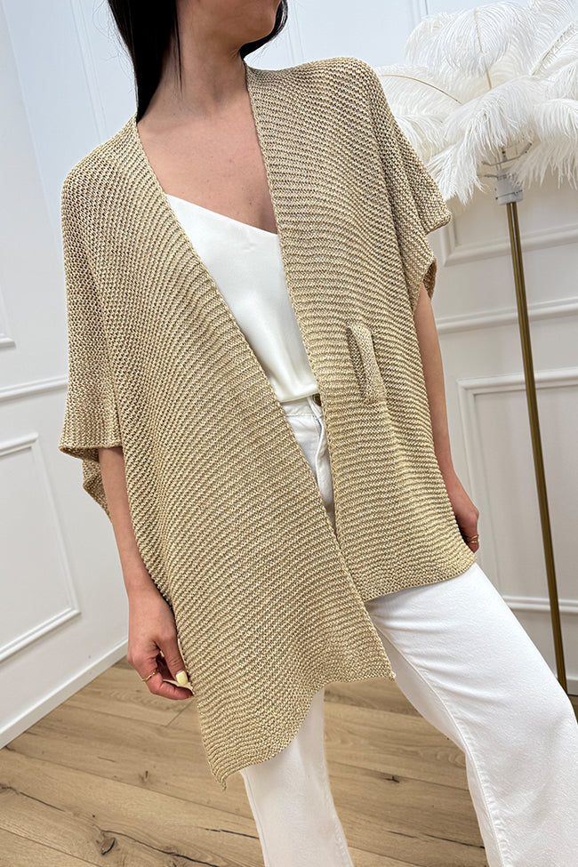 Mantella lamè oro chiaro con passante - Vicolo