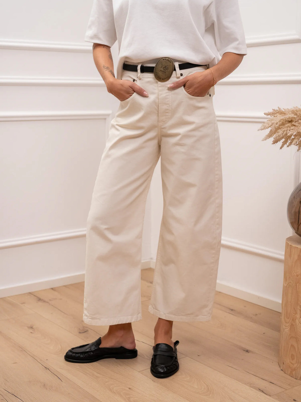 Jeans Denver in cotone con cintura ovale - Tensione In