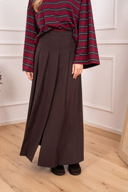 Gonna Preppy a pieghe lunga con spacco - Tensione In