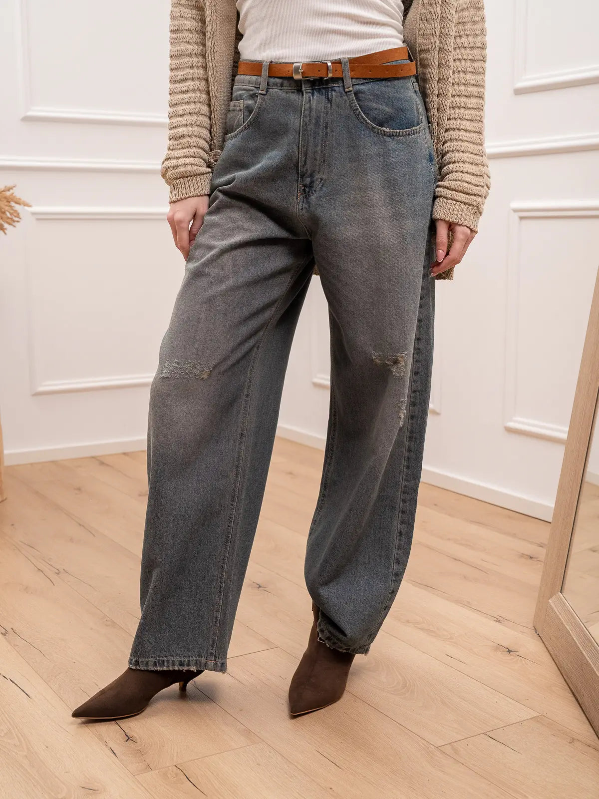 Jeans Papavero boyfriend con rotture - Kontatto