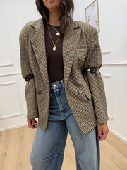 Giacca maxi spalle e dettagli con pietre - HaveOne