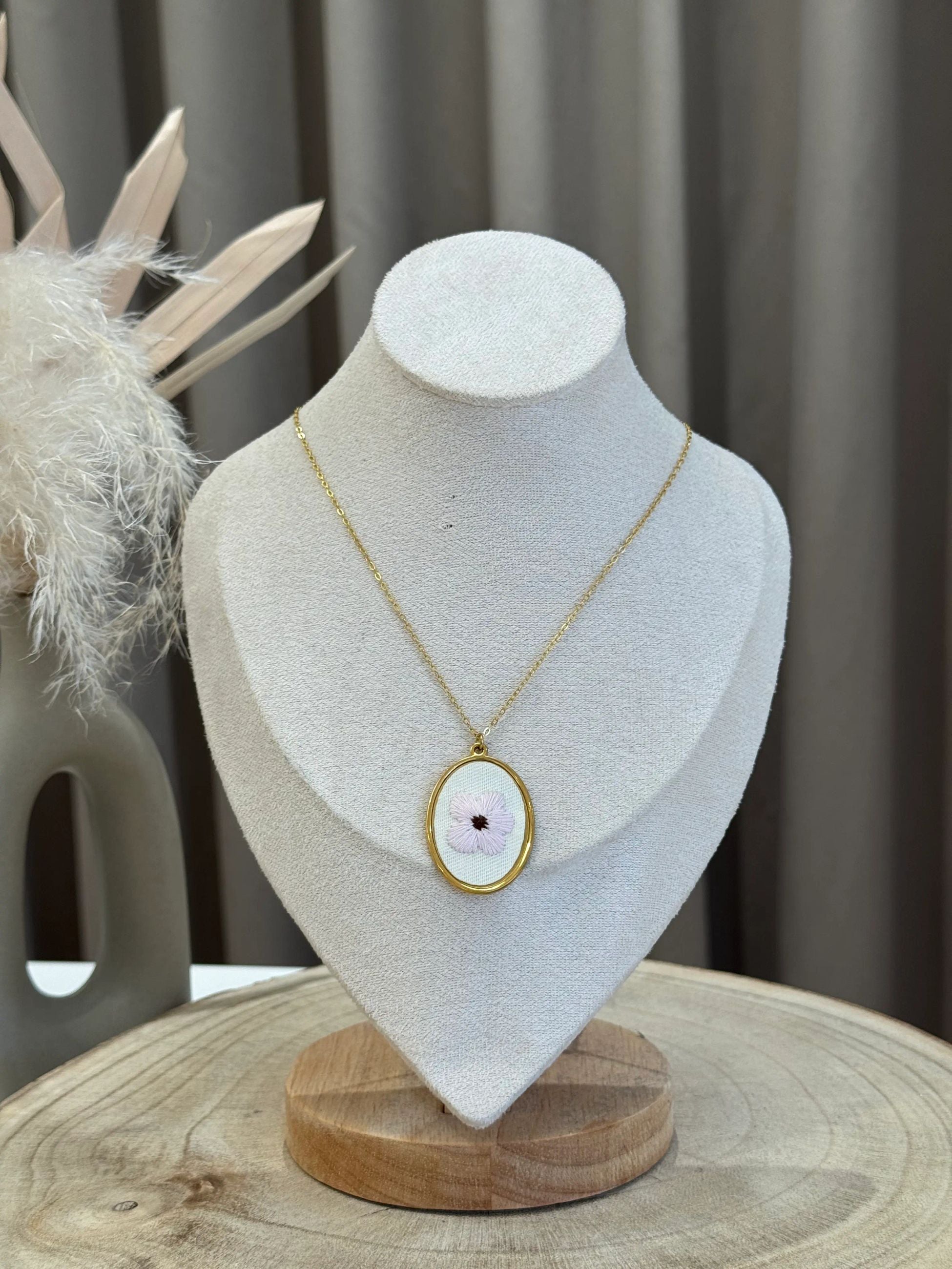 Collana Fiore ricamato - Calibro Shop