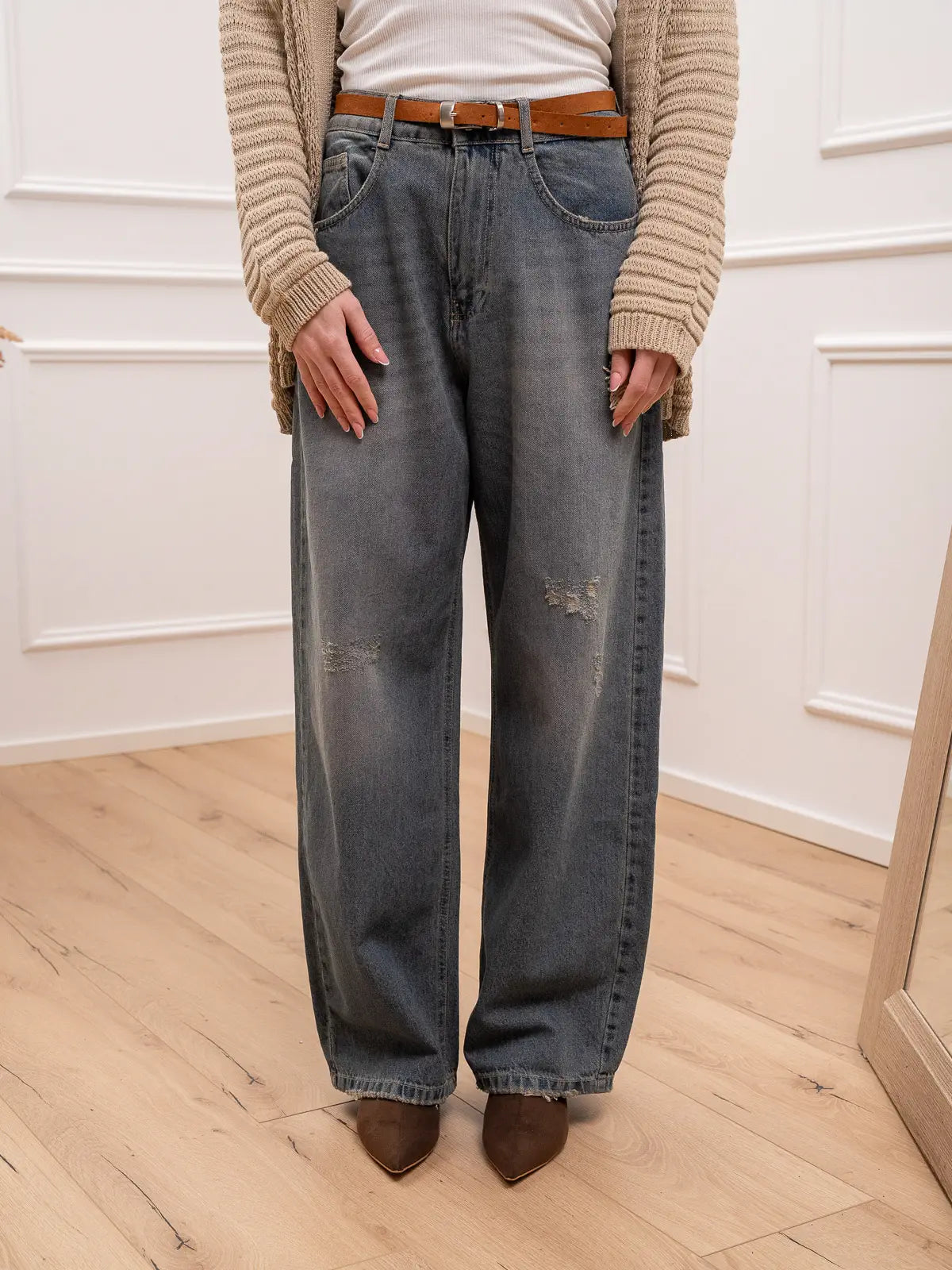 Jeans Papavero boyfriend con rotture - Kontatto