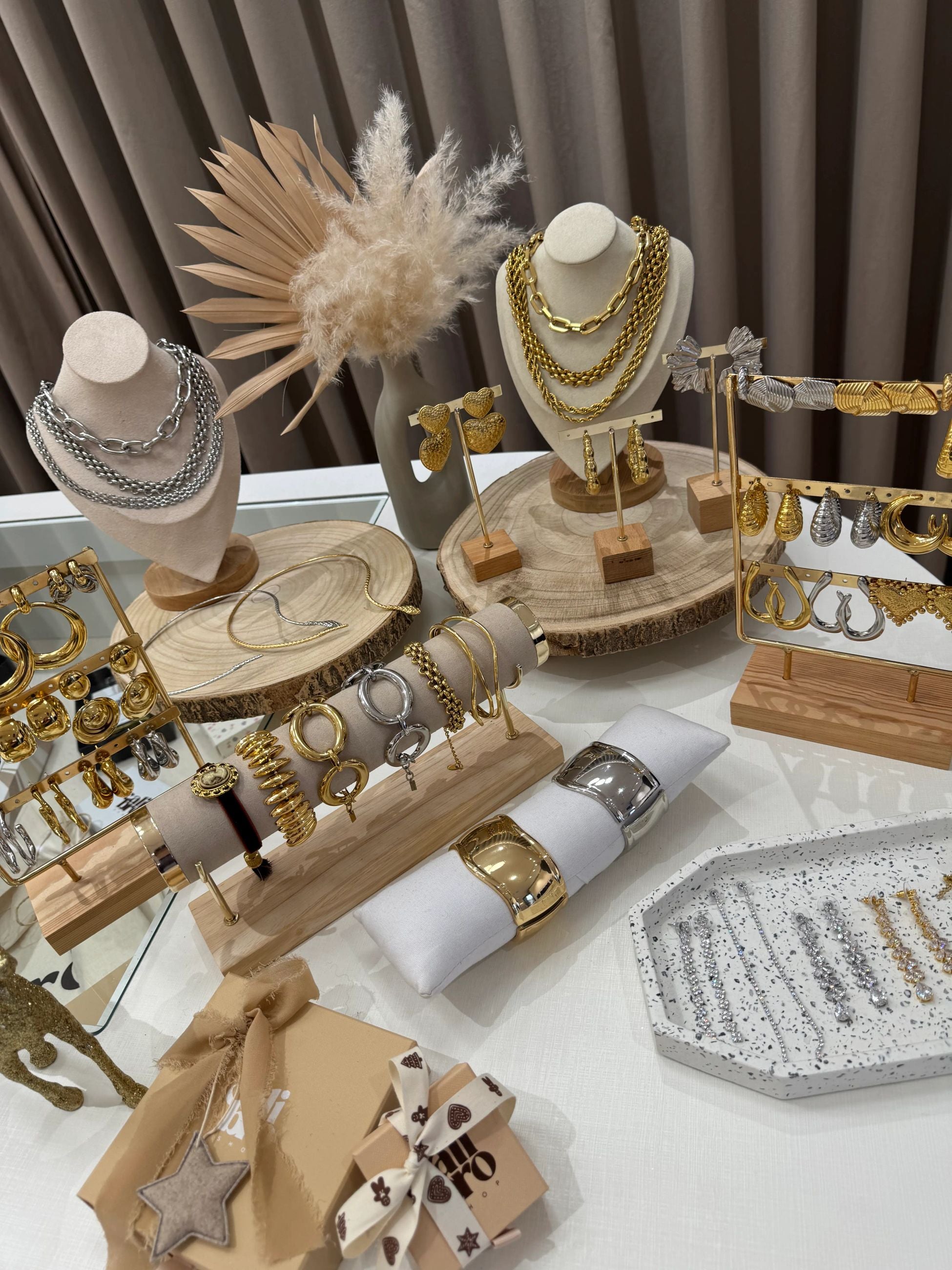 Orecchini nodo chic oro e argento - Calibro Shop