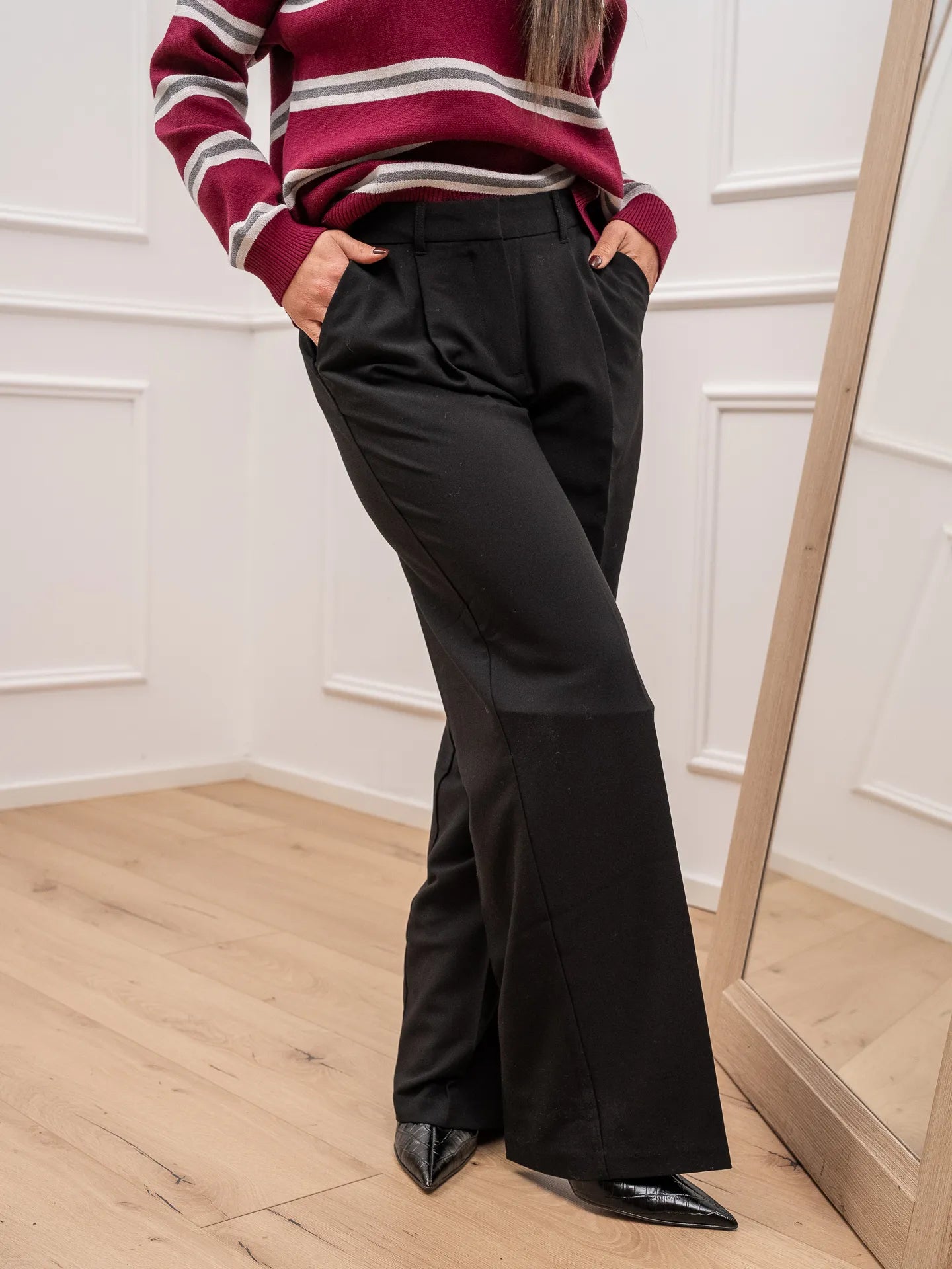 Pantalone sartoriale Ellis nero - JJXX