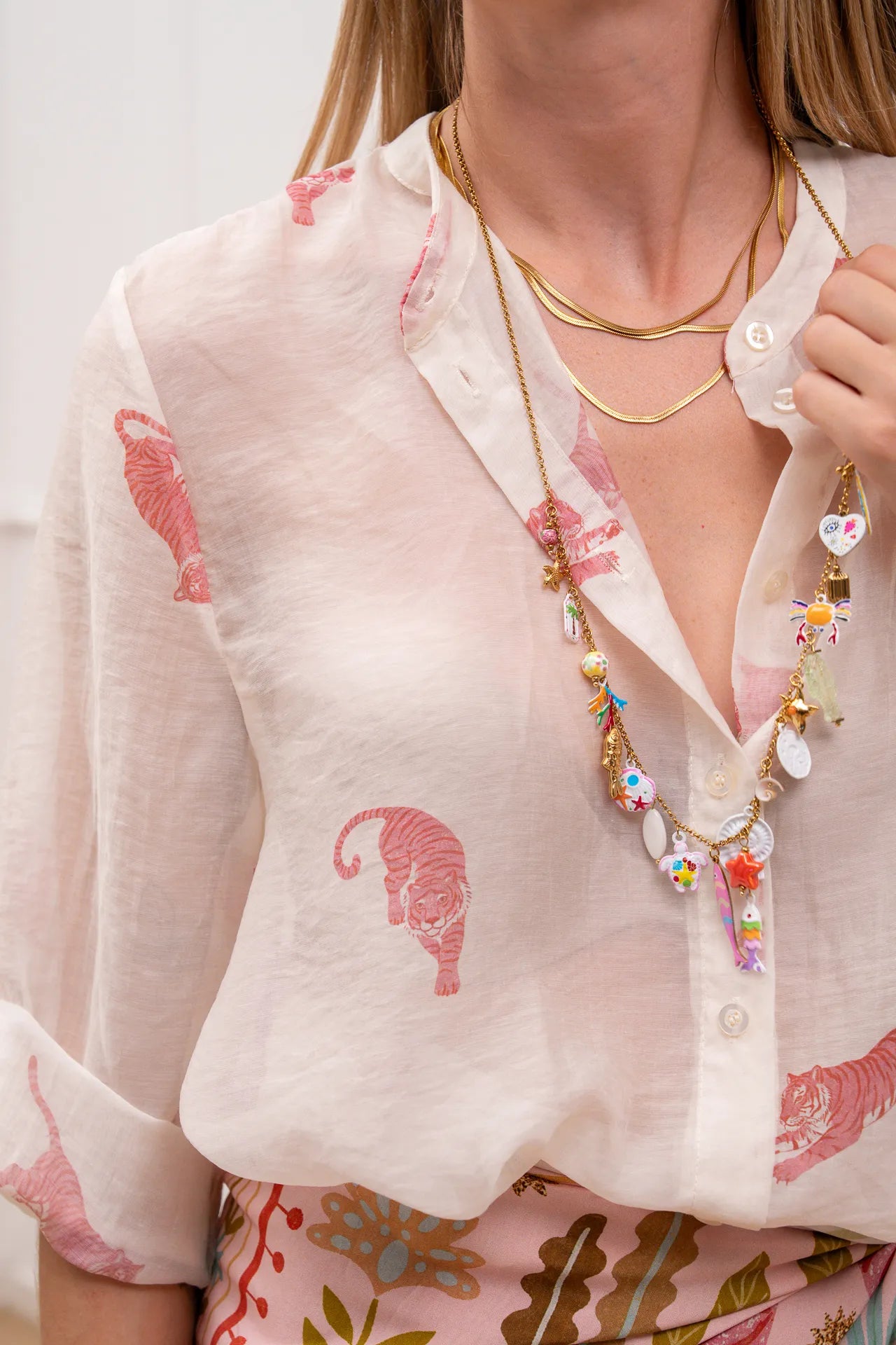 Camicia panna Tigre in lyocell - HaveOne