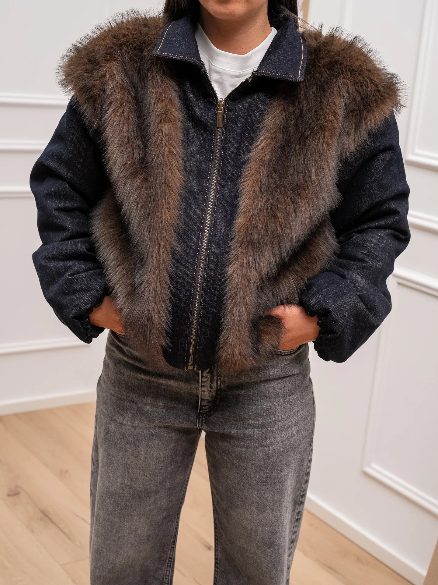 Bomber in denim double face - Vicolo