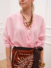 Camicia Daily confetto in mussola di cotone - Tensione In