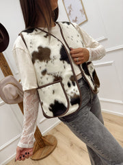 Gilet in cavallino cow - Dixie