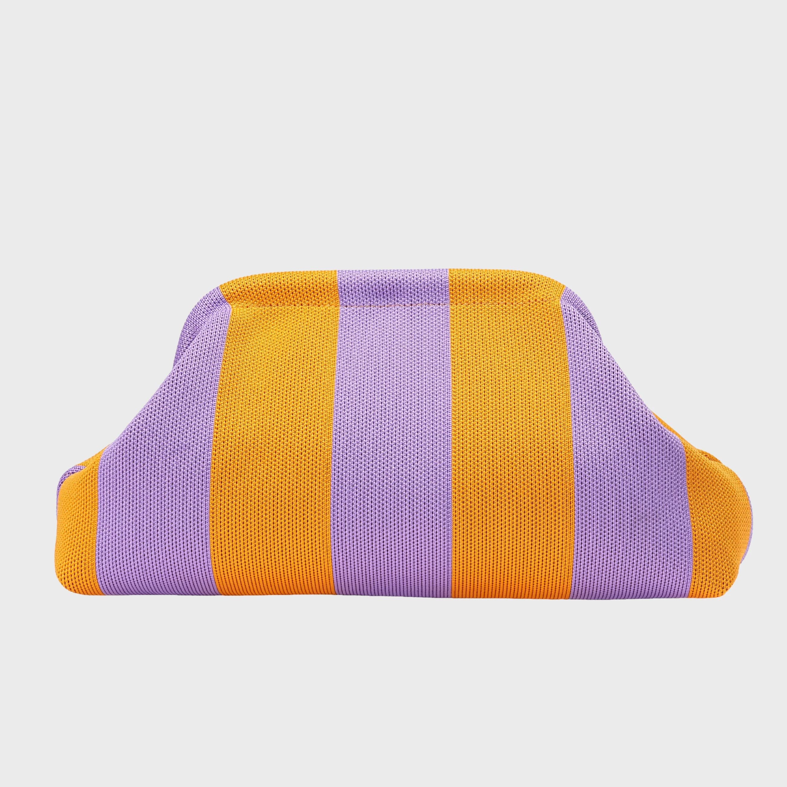 Borsa Pouch Stripe Viola e Arancio - Calibro Shop