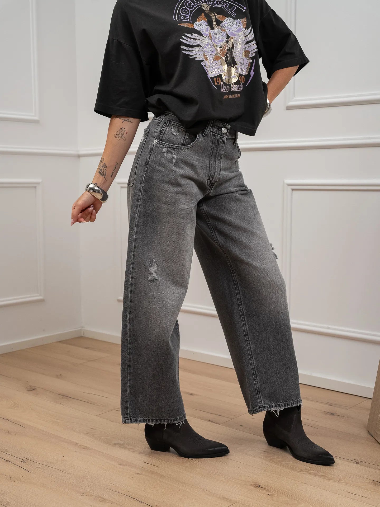 Jeans Bella denim grigio - HaveOne