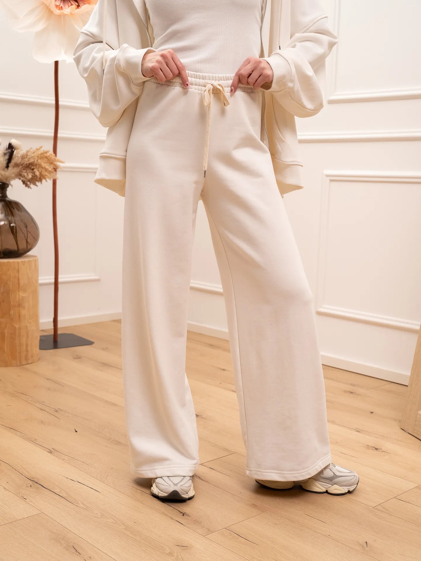 Pantaloni joggers bianco a palazzo - Vicolo