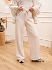 Pantaloni joggers bianco a palazzo - Vicolo
