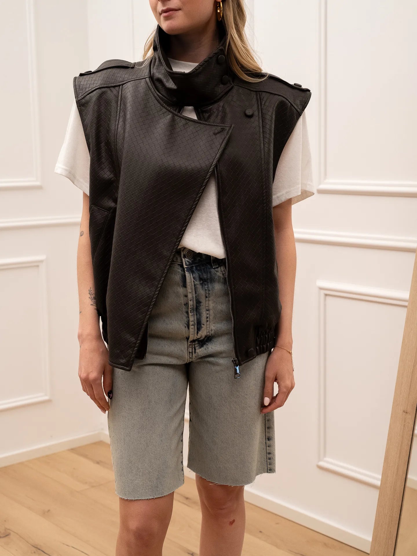 Gilet intrecciato moro - Tensione In