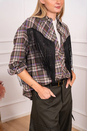 Camicia Kansas check con frange - HaveOne