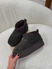 Stivaletto mini platform moro - Ovyè
