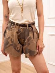 Shorts farfalla in denim camouflage - HaveOne