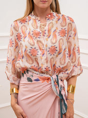 Camicia Pappagalli all over in lyocell - HaveOne