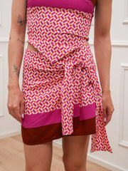 Gonna pareo Optical fucsia - Tensione In