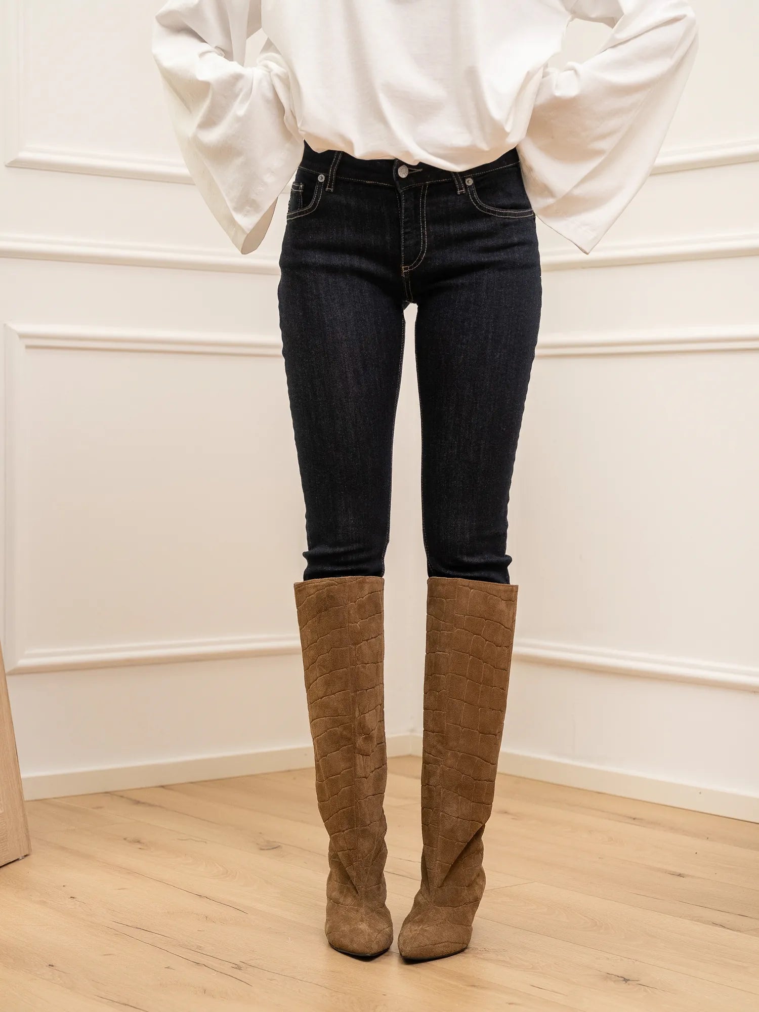 Jeans Adele skinny in denim scuro - HaveOne