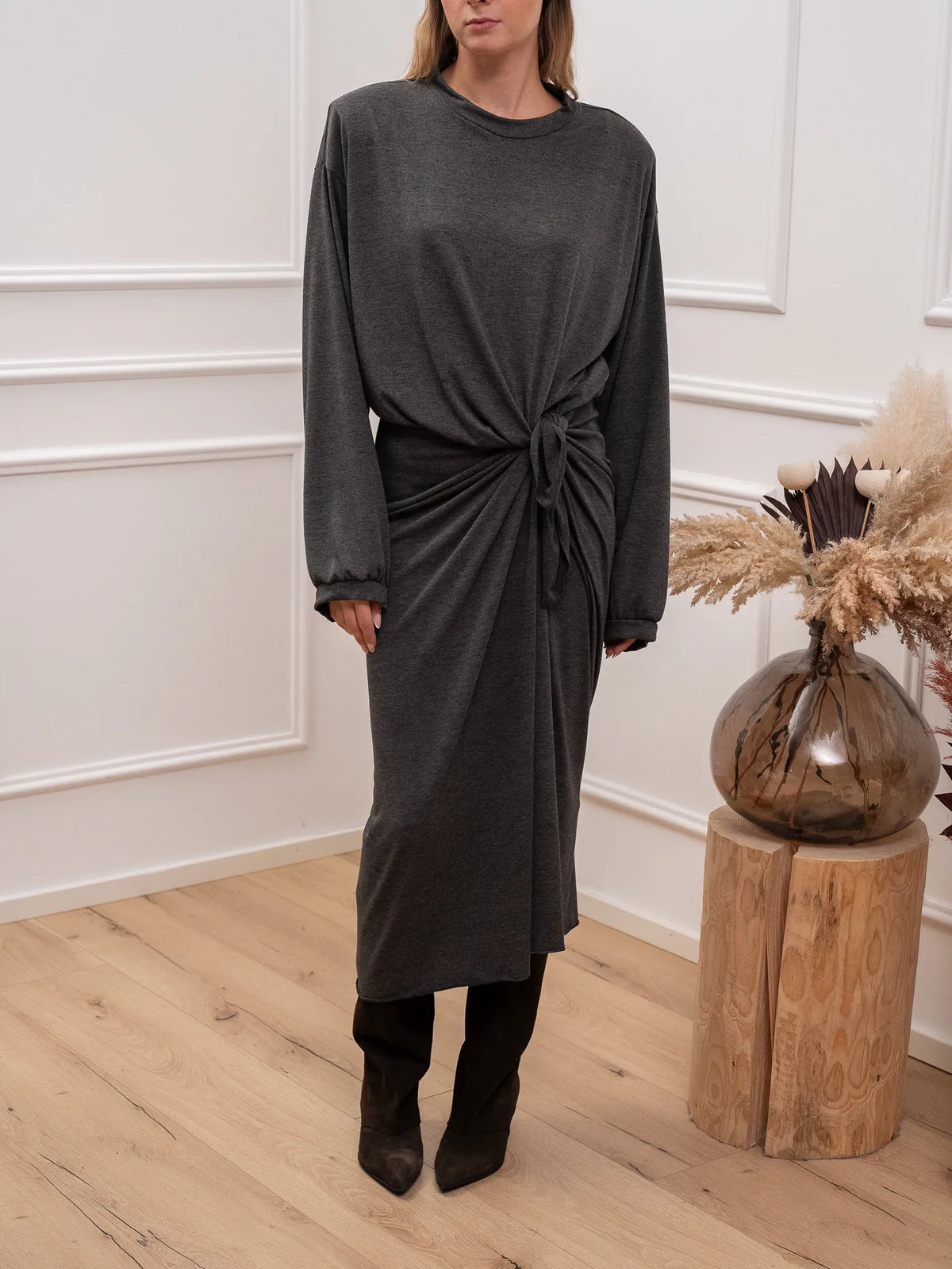 Vestito Twist con nodo soft touch - Tensione In