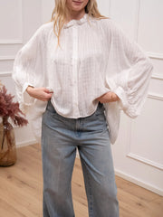 Camicia Waffle bianca - Crispy