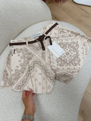Shorts farfalla in denim bandana - HaveOne