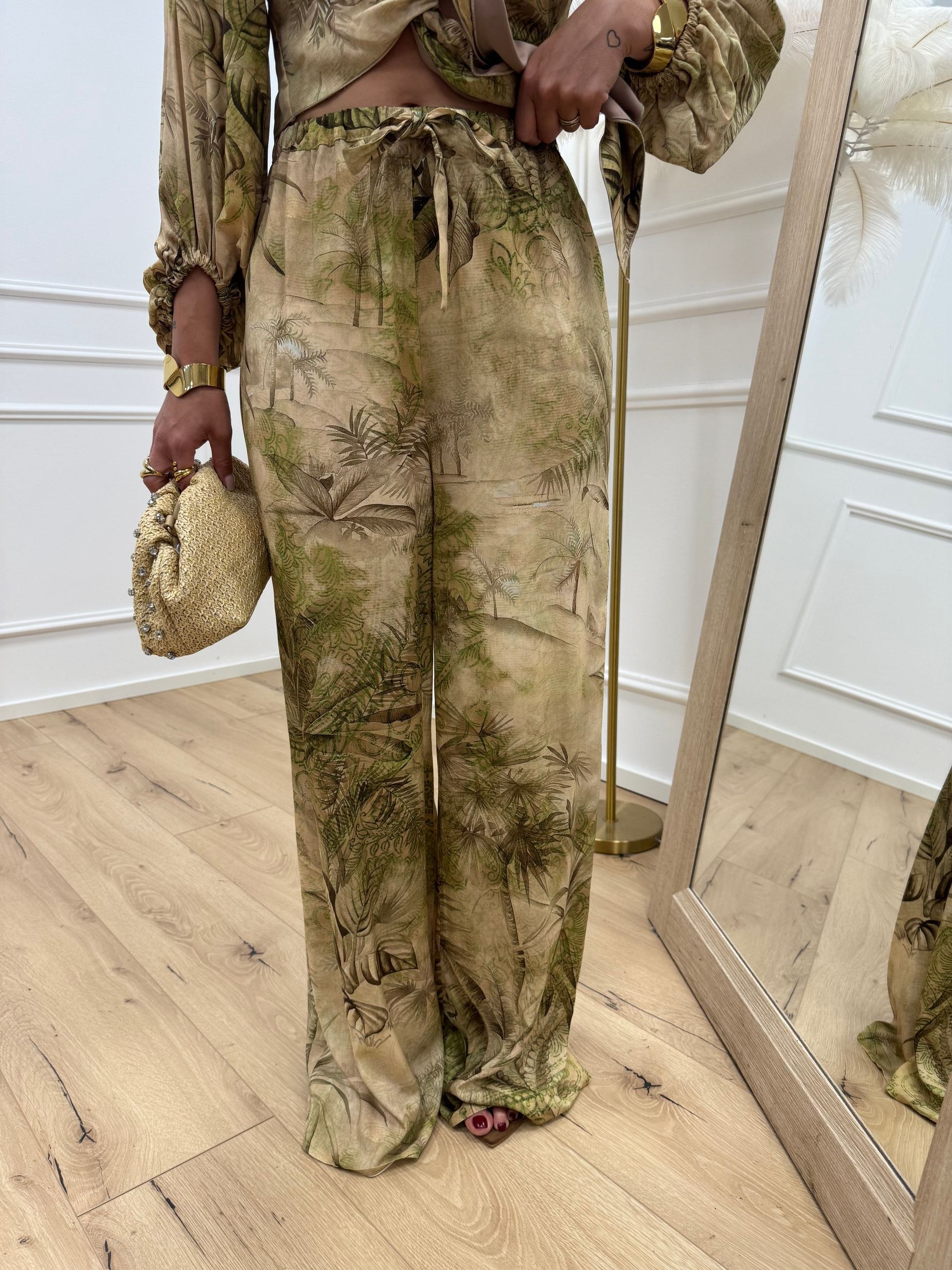 Pantaloni Eden olio con coulisse - HaveOne