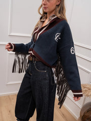 Cardigan Campus con frange - Vicolo