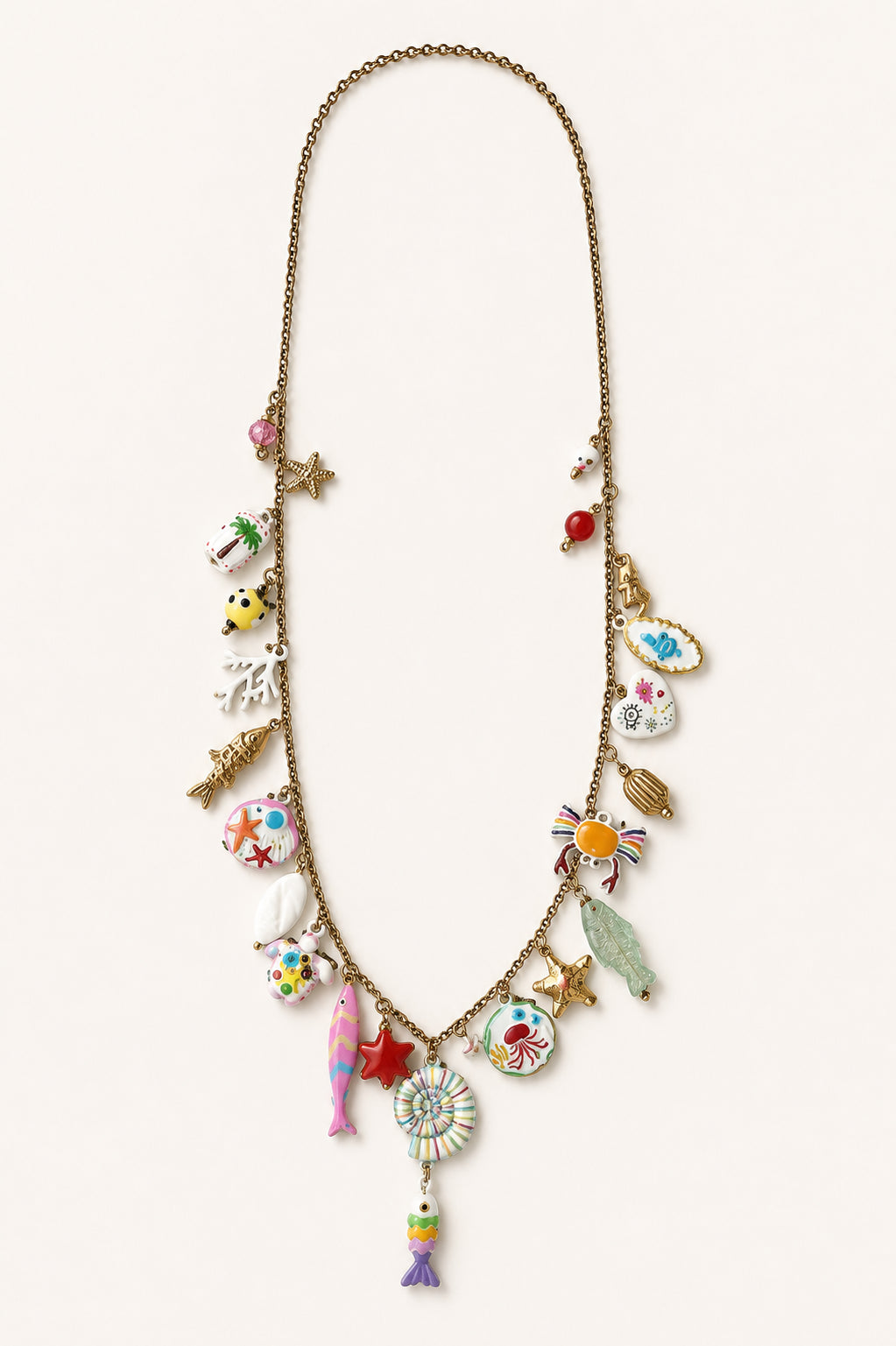 Collana multicharms Fish - Calibro Shop