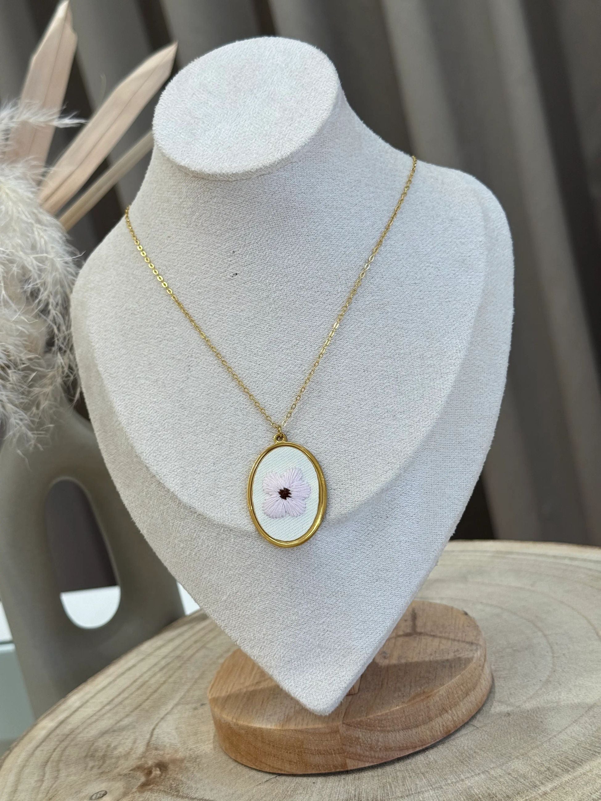 Collana Fiore ricamato - Calibro Shop