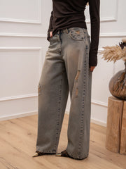 Jeans Bella denim vintage con strappi - HaveOne
