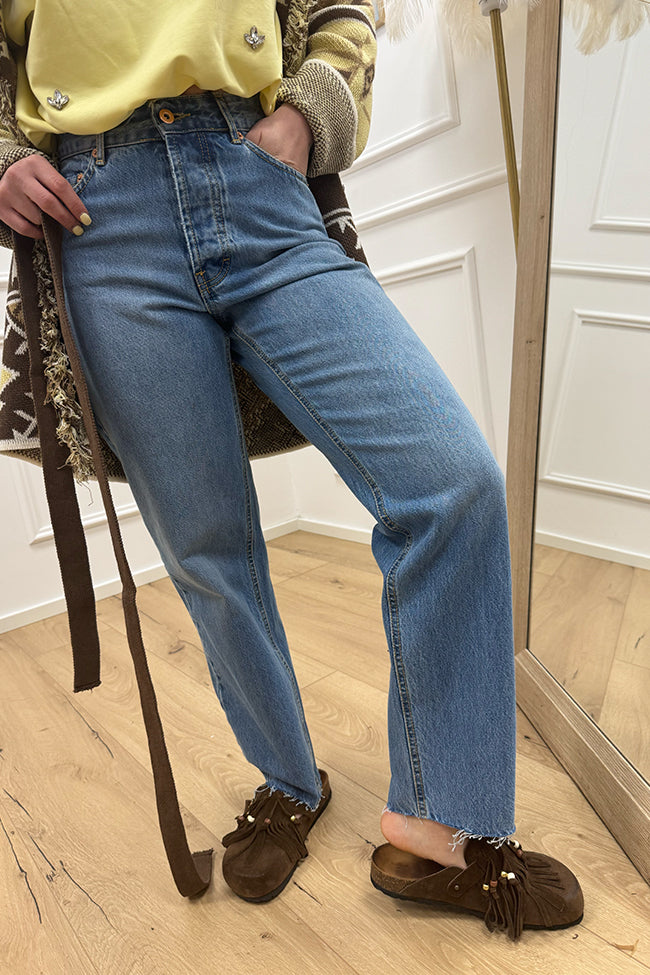 Jeans 501 blu denim taglio vivo - Tensione In