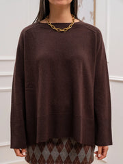 Maglia over moro 100% lana - Tensione In