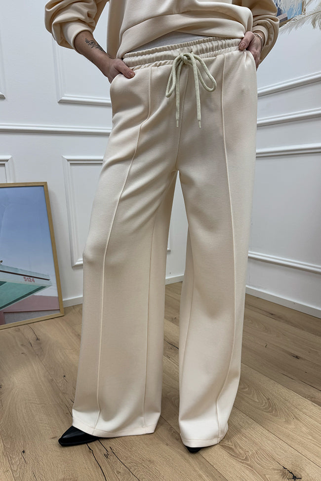 Pantaloni burro in jersey con coulisse - HaveOne