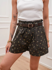 Shorts Blossom fondente con cintura - You Decide
