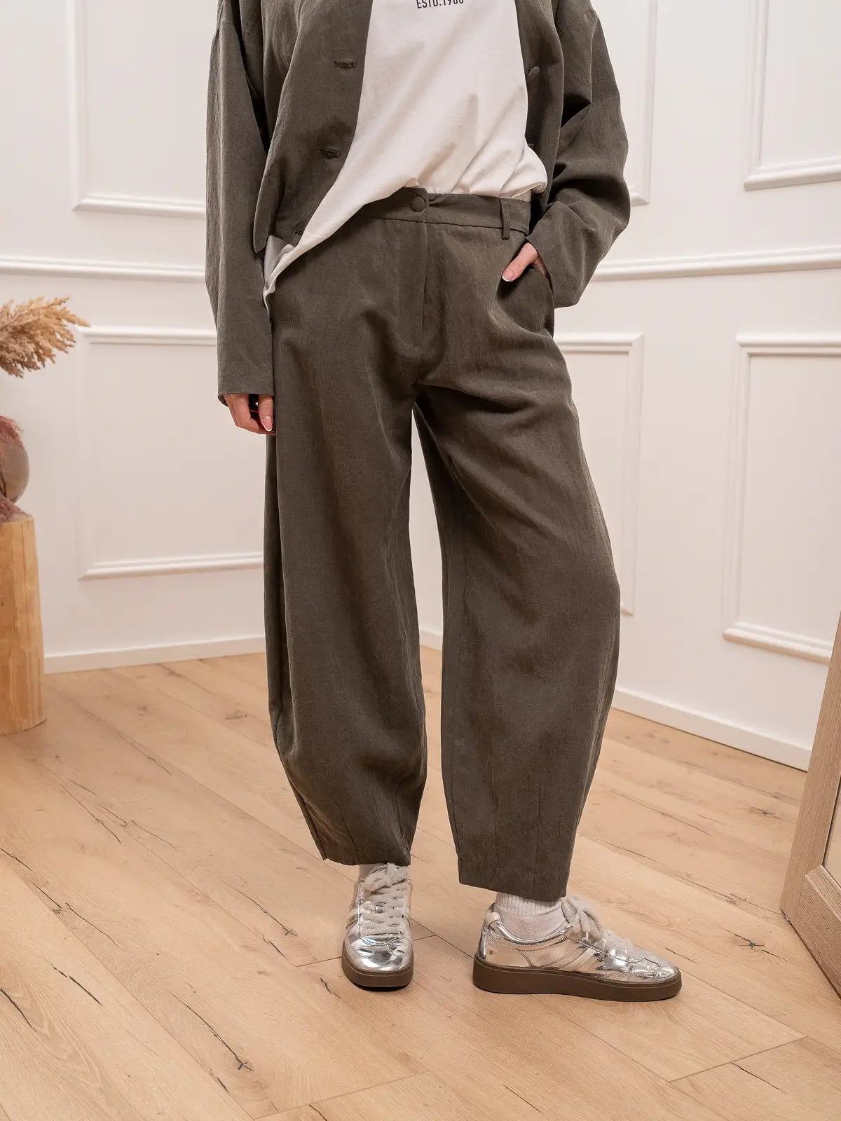 Pantaloni in lyocell salvia ballon fit - Vicolo