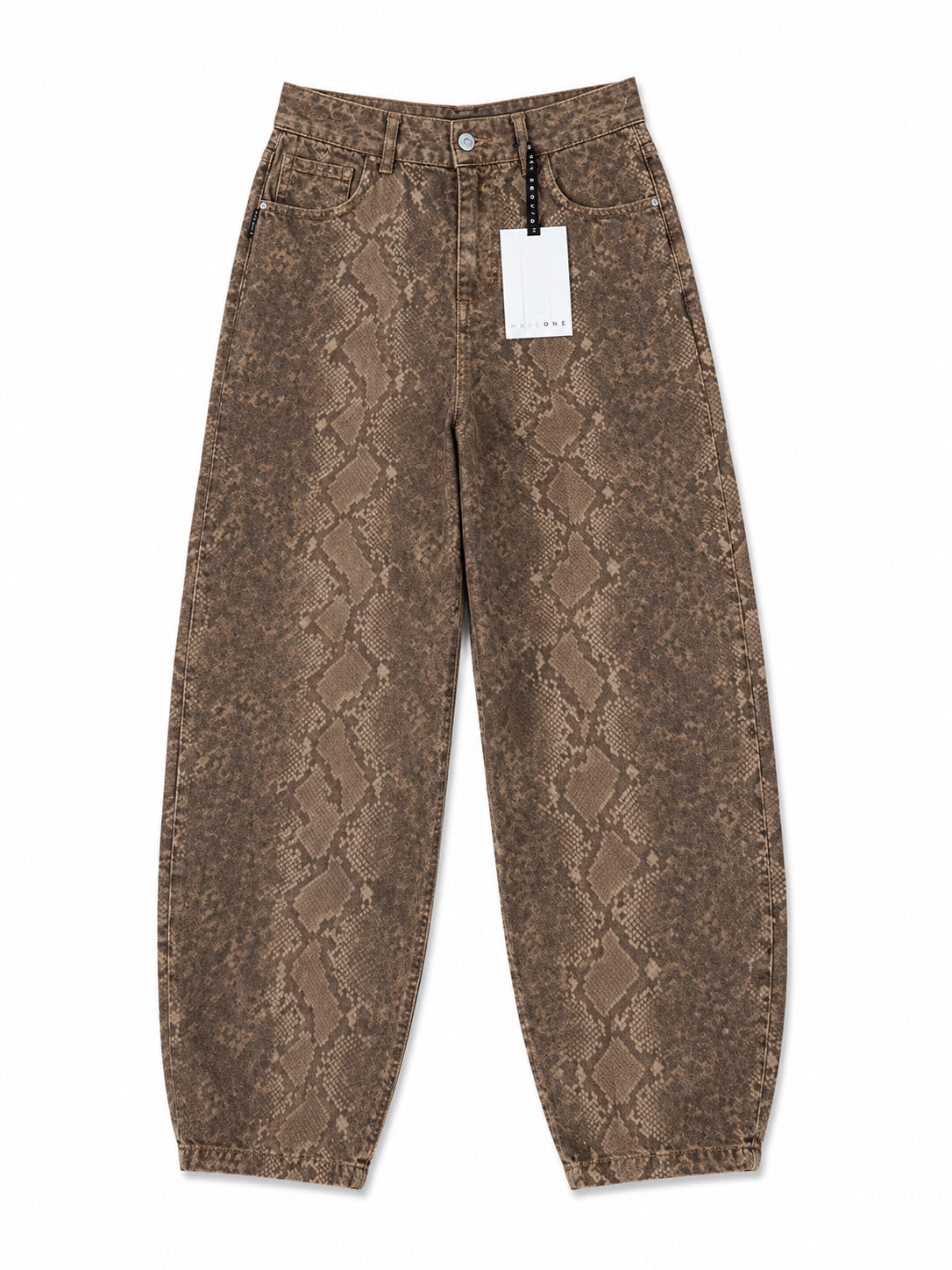 Jeans pitonato barrel fit - HaveOne