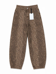 Jeans pitonato barrel fit - HaveOne