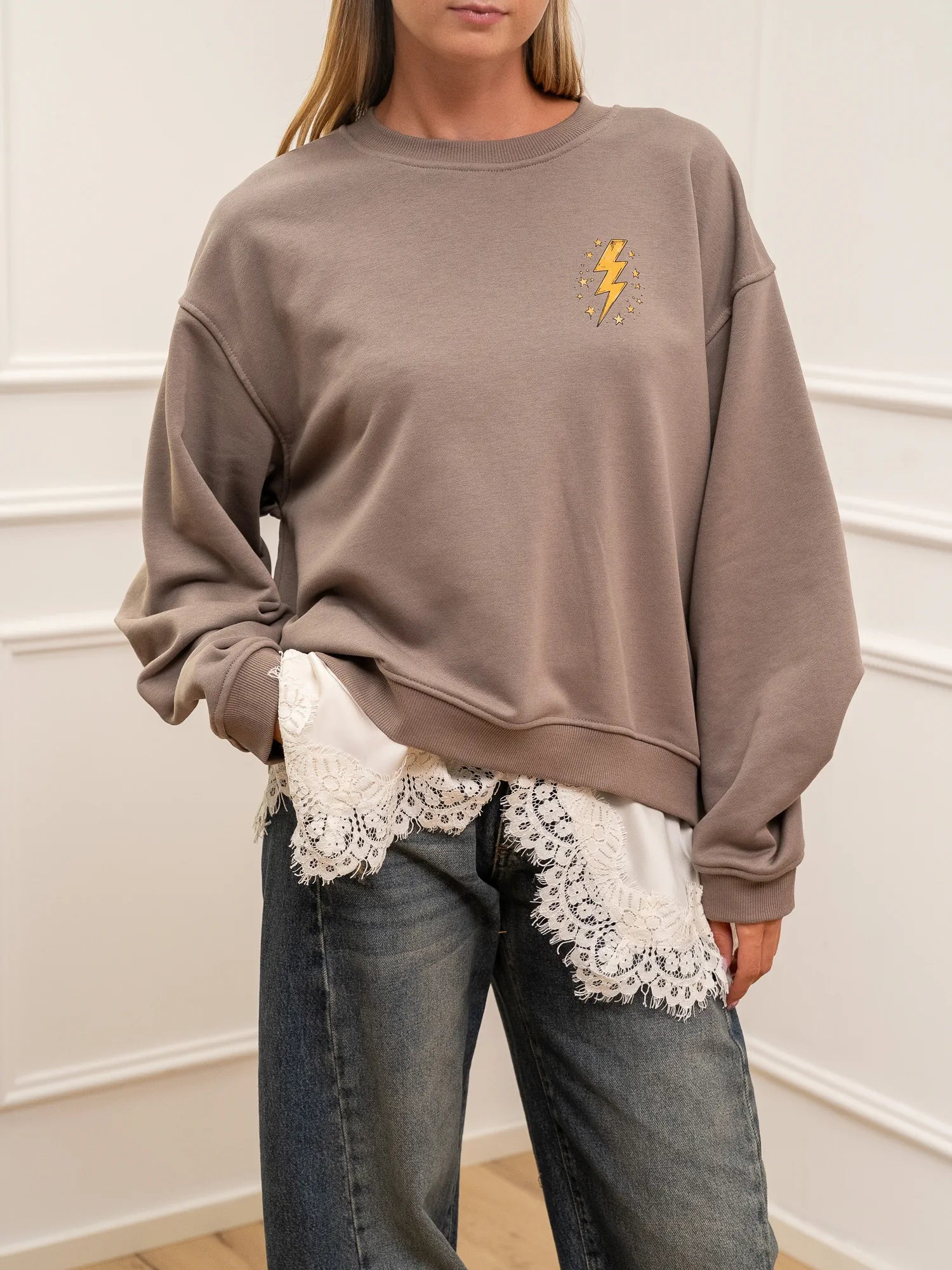 Felpa tortora Chase Freedom - Vicolo