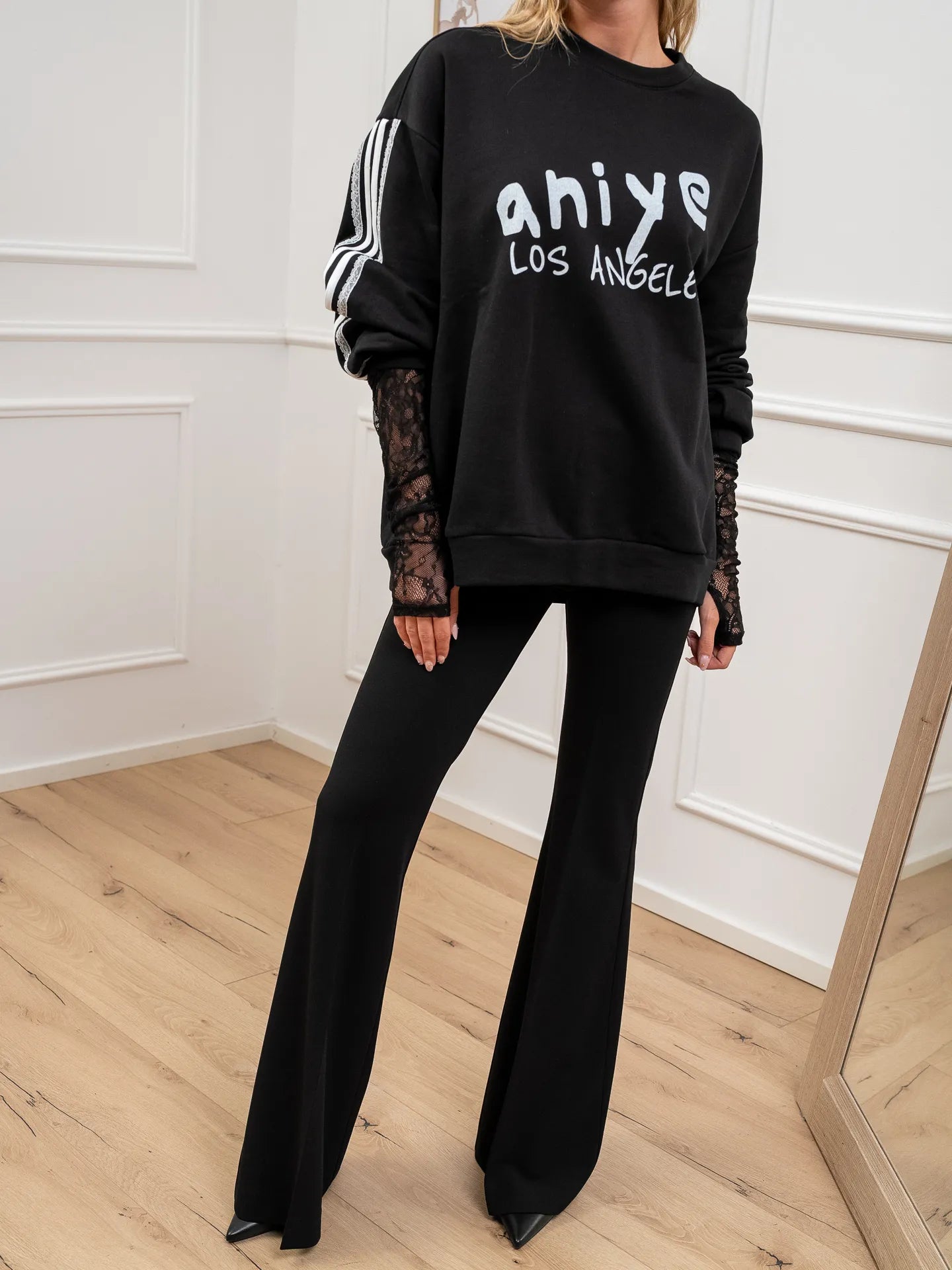 Felpa Hoodie Los Angeles over - Aniye By