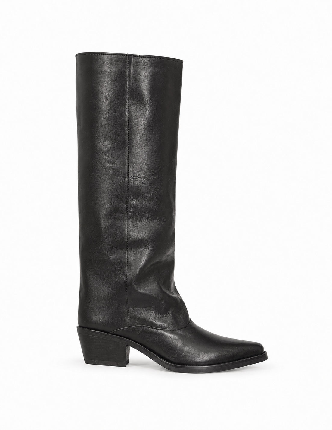 Stivali Riding in pelle nera - Divine Follie