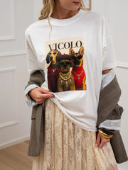 T shirt stampa Doggy oversize - Vicolo