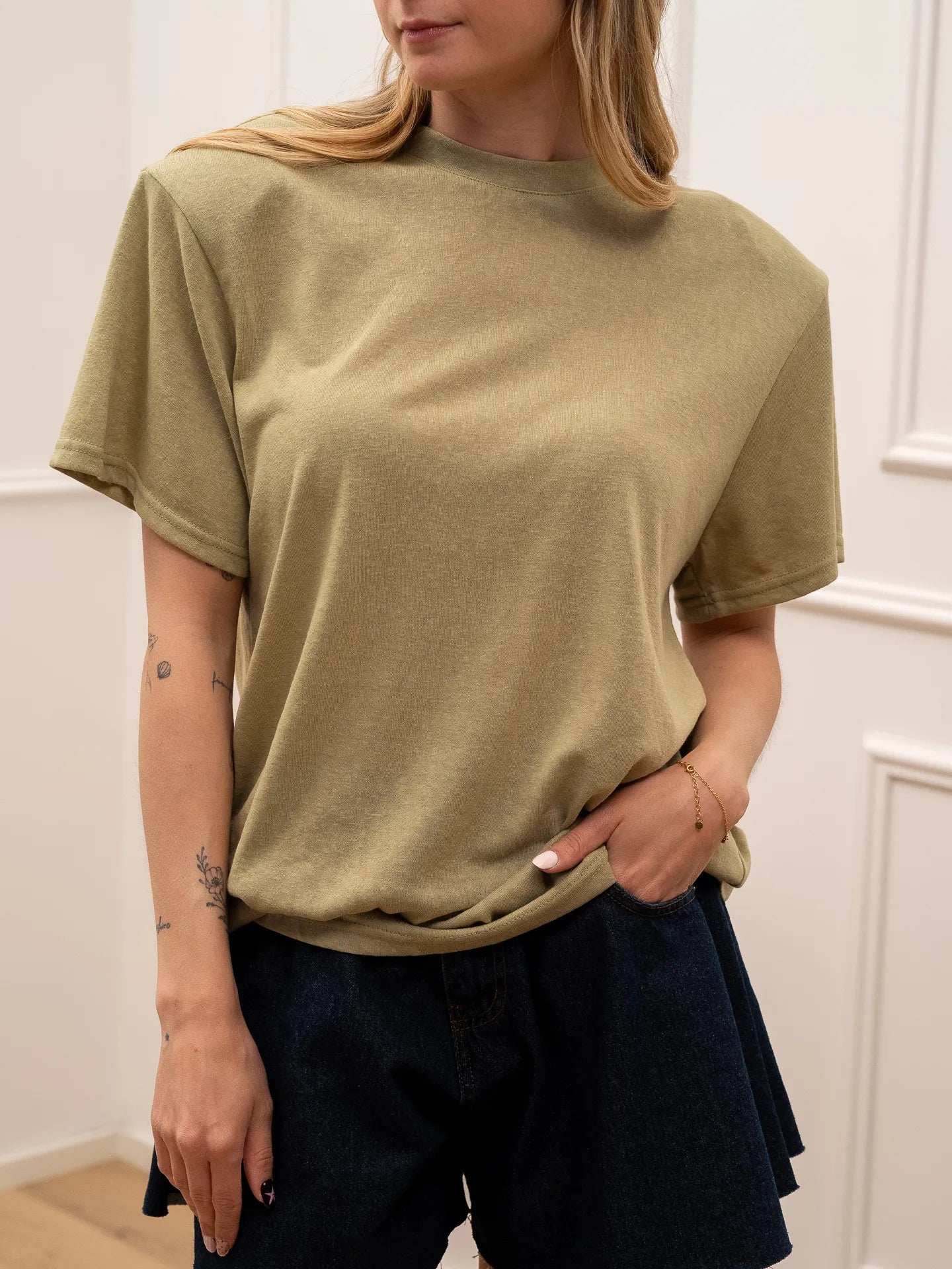 T shirt vedo non vedo militare a mezza manica - Crispy