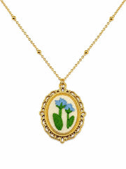 Collana Ortensia ricamata - Calibro Shop