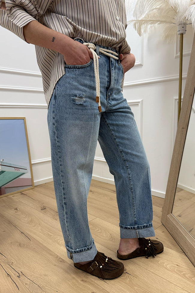 Jeans Mandy con cordino in cotone - HaveOne