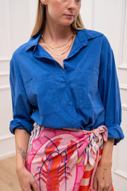 Camicia Essential royal doppia tasca - HaveOne