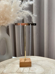 Orecchini filo cristalli argento - Calibro Shop