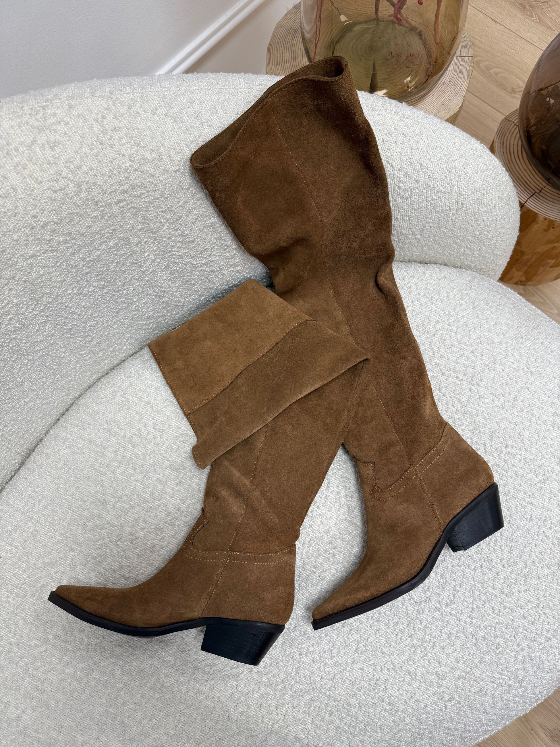 Stivale in crosta maxi gambale - Divine Follie