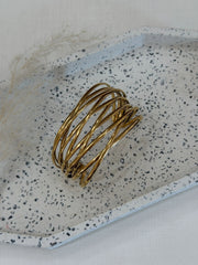 Bracciale rigido multi linee oro - Calibro Shop